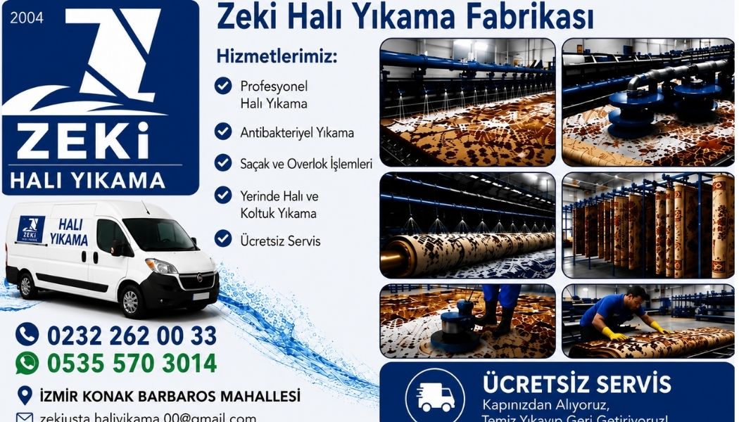 Konak Barbaros Mahallesi halı yıkama servisimiz,