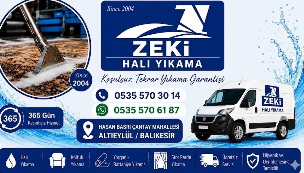 Altıeylül Hasan Basri Çantay halı yıkama 