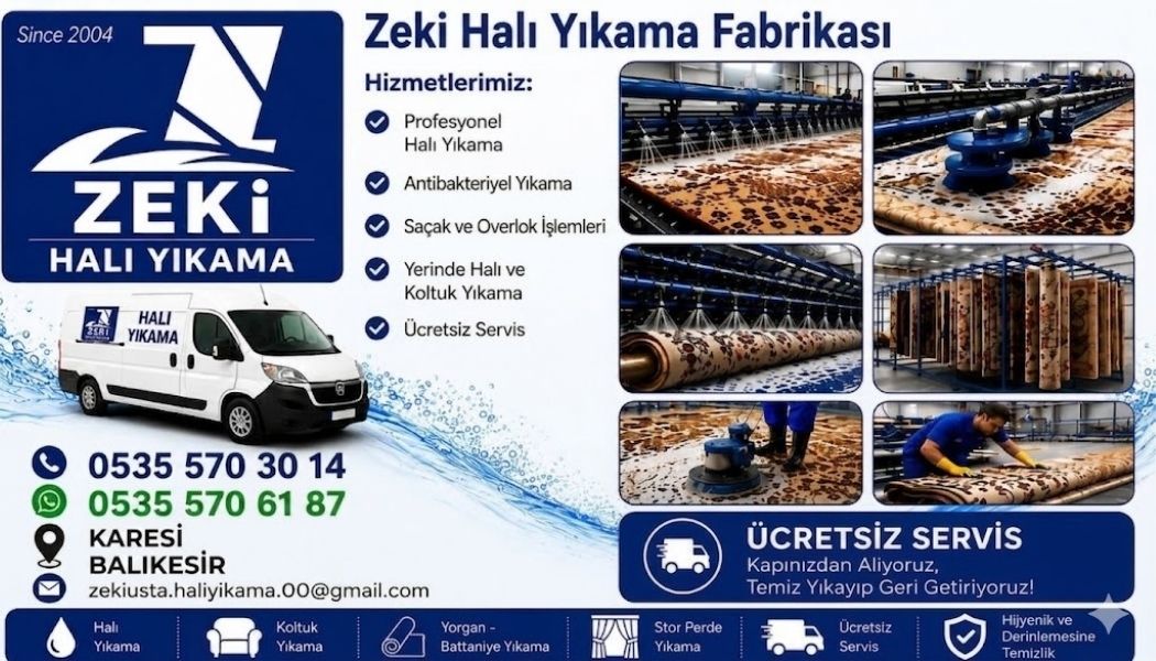 Karesi halı yıkama hizmeti, 