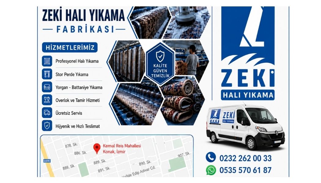 Konak Kemal Reis Mahallesi Halı Yıkama Hizmeti