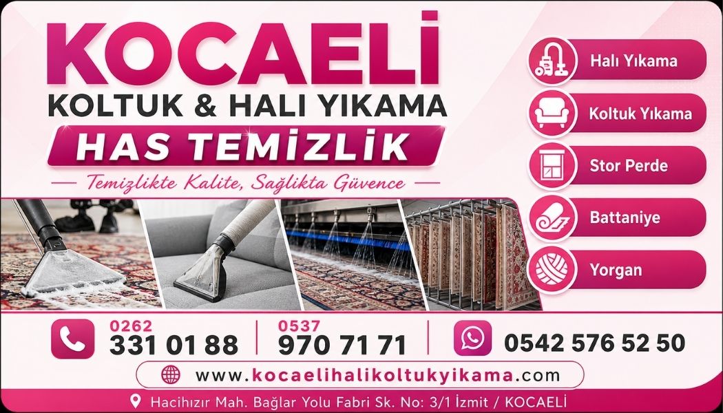 İzmit Yenişehir Mahallesi Halı Yıkama